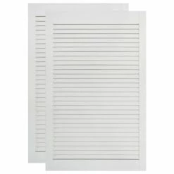 VidaXL Portes à persiennes 2 pcs Bois de pin massif Blanc 99,3x59,4 cm
