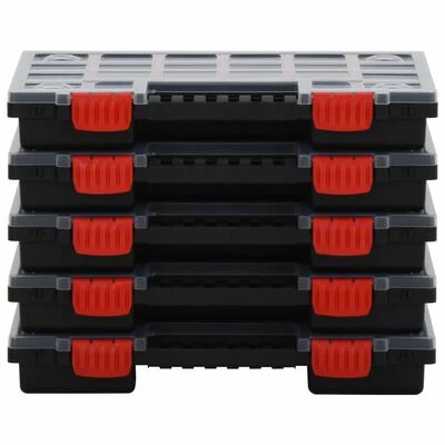 VidaXL Boîtes d'assortiment 5 pcs 34,5x25x5 cm Polypropylène 4 VidaXL Boîtes d'assortiment 5 pcs 34,5x25x5 cm Polypropylène – Image 2