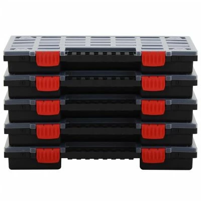 VidaXL Boîtes d'assortiment 5 pcs 40x30x5 cm Polypropylène 4 VidaXL Boîtes d'assortiment 5 pcs 40x30x5 cm Polypropylène – Image 2