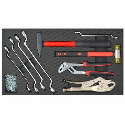 VidaXL Chariot à outils pour atelier avec 1125 outils Acier Rouge 4 VidaXL Chariot à outils pour atelier avec 1125 outils Acier Rouge – Image 3