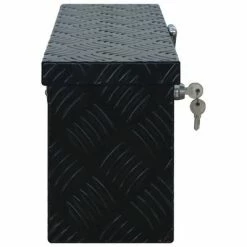 VidaXL Boîte en aluminium 485x140x200 mm Noir -Accessoires de quincaillerie Soldes image 3 144845