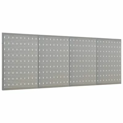 VidaXL Panneaux à chevilles muraux 4 pcs 40x58 cm Acier 5 VidaXL Panneaux à chevilles muraux 4 pcs 40x58 cm Acier – Image 3