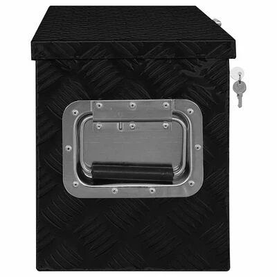 VidaXL Boîte en aluminium 80x30x35 cm Noir 5 VidaXL Boîte en aluminium 80x30x35 cm Noir – Image 3