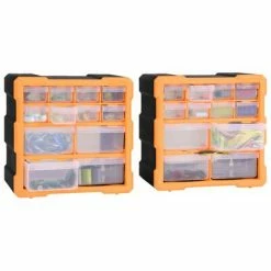VidaXL Organisateurs multi-tiroirs avec 12 tiroirs 2 pcs 26,5x16x26 cm 10 VidaXL Organisateurs multi-tiroirs avec 12 tiroirs 2 pcs 26,5x16x26 cm -Accessoires de quincaillerie Soldes image 3 147581