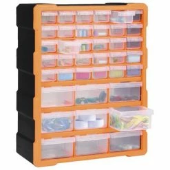 VidaXL Organisateur multi-tiroirs avec 39 tiroirs 38x16x47 cm -Accessoires de quincaillerie Soldes image 3 147585