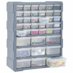VidaXL Organisateur multi-tiroirs avec 39 tiroirs 38x16x47 cm 10 VidaXL Organisateur multi-tiroirs avec 39 tiroirs 38x16x47 cm -Accessoires de quincaillerie Soldes image 3 147586