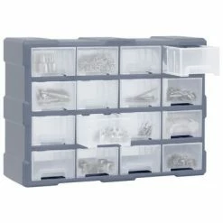 VidaXL Organisateur multi-tiroirs avec 16 tiroirs centraux 52x16x37 cm 10 VidaXL Organisateur multi-tiroirs avec 16 tiroirs centraux 52x16x37 cm -Accessoires de quincaillerie Soldes image 3 149602