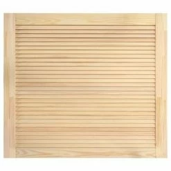 VidaXL Portes à persiennes 2 pcs Bois de pin massif 39,5x49,4 cm -Accessoires de quincaillerie Soldes image 3 151110