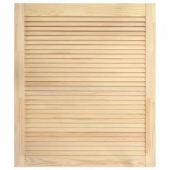 VidaXL Portes à persiennes 4 pcs Bois de pin massif 61,5x49,4 cm -Accessoires de quincaillerie Soldes image 3 151120