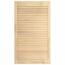 VidaXL Portes à persiennes 2 pcs Bois de pin massif 99,3x49,4 cm -Accessoires de quincaillerie Soldes image 3 151137