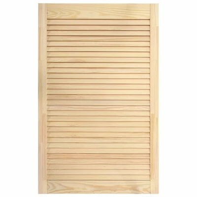 VidaXL Portes à persiennes 2 pcs Bois de pin massif 99,3x59,4 cm 5 VidaXL Portes à persiennes 2 pcs Bois de pin massif 99,3x59,4 cm – Image 3