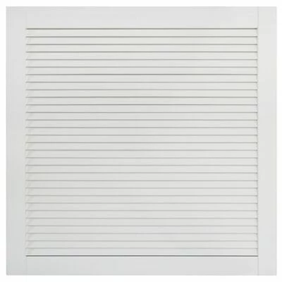 VidaXL Portes à persiennes 4 pcs Bois de pin massif Blanc 39,5x39,4 cm 5 VidaXL Portes à persiennes 4 pcs Bois de pin massif Blanc 39,5x39,4 cm – Image 3