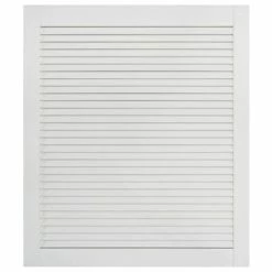 VidaXL Portes à persiennes 4 pcs Bois de pin massif Blanc 61,5x49,4 cm -Accessoires de quincaillerie Soldes image 3 151156