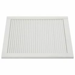 VidaXL Porte à persiennes Bois de pin massif Blanc 61,5x59,4 cm -Accessoires de quincaillerie Soldes image 3 151157