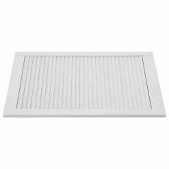 VidaXL Porte à persiennes Bois de pin massif Blanc 69x39,4 cm -Accessoires de quincaillerie Soldes image 3 151160