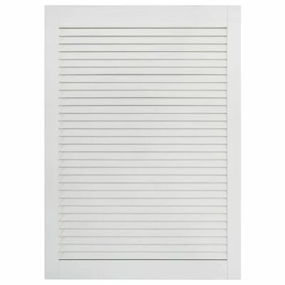 VidaXL Portes à persiennes 4 pcs Bois de pin massif Blanc 69x39,4 cm 5 VidaXL Portes à persiennes 4 pcs Bois de pin massif Blanc 69x39,4 cm – Image 3