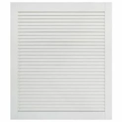 VidaXL Portes à persiennes 2 pcs Bois de pin massif Blanc 69x59,4 cm -Accessoires de quincaillerie Soldes image 3 151167