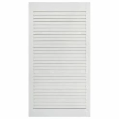 VidaXL Portes à persiennes 4 pcs Bois de pin massif Blanc 99,3x39,4 cm -Accessoires de quincaillerie Soldes image 3 151171
