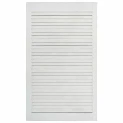 VidaXL Portes à persiennes 2 pcs Bois de pin massif Blanc 99,3x49,4 cm -Accessoires de quincaillerie Soldes image 3 151173