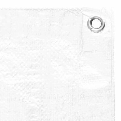 VidaXL Bâche 90 g/m² 8x10 m Blanc PEHD 5 VidaXL Bâche 90 g/m² 8x10 m Blanc PEHD – Image 3