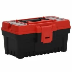 VidaXL Ensemble de boîtes à outils 2 pcs Noir et rouge Polypropylène -Accessoires de quincaillerie Soldes image 3 152102