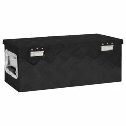 VidaXL Boîte de rangement Noir 60x23,5x23 cm Aluminium 10 VidaXL Boîte de rangement Noir 60x23,5x23 cm Aluminium -Accessoires de quincaillerie Soldes image 3 152249