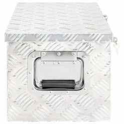 VidaXL Boîte de rangement Argenté 70x31x27 cm Aluminium 10 VidaXL Boîte de rangement Argenté 70x31x27 cm Aluminium -Accessoires de quincaillerie Soldes image 3 152250