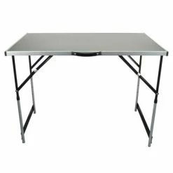 Brüder Mannesmann Ensemble table pliante multifonction Aluminium 3 pcs -Accessoires de quincaillerie Soldes image 3 443677