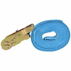VidaXL Sangle d’arrimage 4 pcs 2 tonnes 6 m x 38 mm Bleu -Accessoires de quincaillerie Soldes image 4 142654