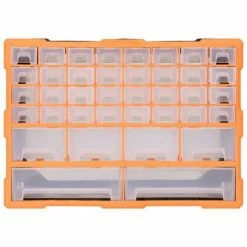 VidaXL Organisateur multi-tiroirs avec 40 tiroirs 52x16x37,5 cm -Accessoires de quincaillerie Soldes image 4 147577