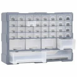 VidaXL Organisateur multi-tiroirs avec 40 tiroirs 52x16x37,5 cm -Accessoires de quincaillerie Soldes image 4 147578