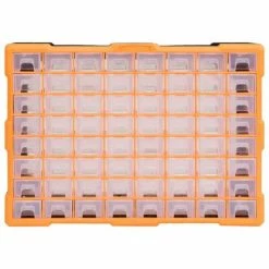 VidaXL Organisateur multi-tiroirs avec 64 tiroirs 52x16x37,5 cm -Accessoires de quincaillerie Soldes image 4 147579