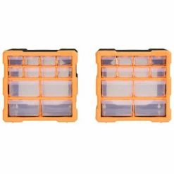VidaXL Organisateurs multi-tiroirs avec 12 tiroirs 2 pcs 26,5x16x26 cm 11 VidaXL Organisateurs multi-tiroirs avec 12 tiroirs 2 pcs 26,5x16x26 cm -Accessoires de quincaillerie Soldes image 4 147581