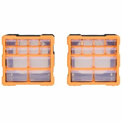 VidaXL Organisateurs multi-tiroirs avec 12 tiroirs 2 pcs 26,5x16x26 cm 6 VidaXL Organisateurs multi-tiroirs avec 12 tiroirs 2 pcs 26,5x16x26 cm – Image 4