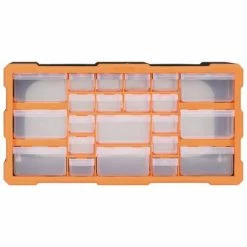 VidaXL Organisateur multi-tiroirs avec 22 tiroirs 49x16x25,5 cm -Accessoires de quincaillerie Soldes image 4 147583