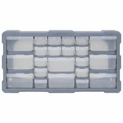 VidaXL Organisateur multi-tiroirs avec 22 tiroirs 49x16x25,5 cm 11 VidaXL Organisateur multi-tiroirs avec 22 tiroirs 49x16x25,5 cm -Accessoires de quincaillerie Soldes image 4 147584