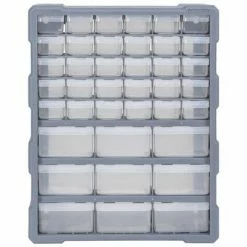 VidaXL Organisateur multi-tiroirs avec 39 tiroirs 38x16x47 cm 11 VidaXL Organisateur multi-tiroirs avec 39 tiroirs 38x16x47 cm -Accessoires de quincaillerie Soldes image 4 147586