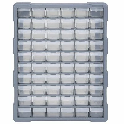 VidaXL Organisateur multi-tiroirs avec 60 tiroirs 38x16x47,5 cm 6 VidaXL Organisateur multi-tiroirs avec 60 tiroirs 38x16x47,5 cm – Image 4