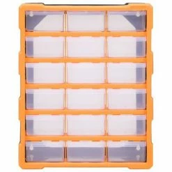 VidaXL Organisateur multi-tiroirs avec 18 tiroirs centraux 38x16x47 cm -Accessoires de quincaillerie Soldes image 4 149597