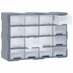 VidaXL Organisateur multi-tiroirs avec 16 tiroirs centraux 52x16x37 cm 11 VidaXL Organisateur multi-tiroirs avec 16 tiroirs centraux 52x16x37 cm -Accessoires de quincaillerie Soldes image 4 149602