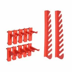 VidaXL Kit de bacs de stockage et panneaux muraux 39 pcs Rouge et noir 11 VidaXL Kit de bacs de stockage et panneaux muraux 39 pcs Rouge et noir -Accessoires de quincaillerie Soldes image 4 150809