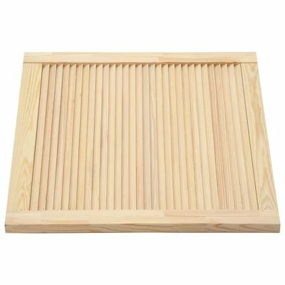 VidaXL Portes à persiennes 4 pcs Bois de pin massif 39,5x49,4 cm 6 VidaXL Portes à persiennes 4 pcs Bois de pin massif 39,5x49,4 cm – Image 4
