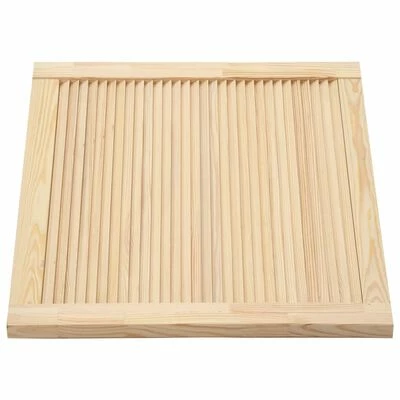 VidaXL Portes à persiennes 4 pcs Bois de pin massif 39,5x59,4 cm 6 VidaXL Portes à persiennes 4 pcs Bois de pin massif 39,5x59,4 cm – Image 4