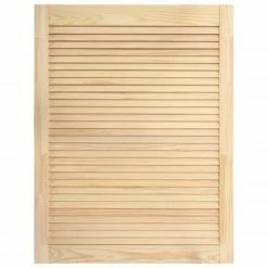 VidaXL Portes à persiennes 2 pcs Bois de pin massif 69x49,4 cm -Accessoires de quincaillerie Soldes image 4 151128