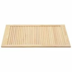 VidaXL Portes à persiennes 2 pcs Bois de pin massif 99,3x49,4 cm -Accessoires de quincaillerie Soldes image 4 151137