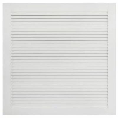 VidaXL Portes à persiennes 4 pcs Bois de pin massif Blanc 39,5x39,4 cm 6 VidaXL Portes à persiennes 4 pcs Bois de pin massif Blanc 39,5x39,4 cm – Image 4