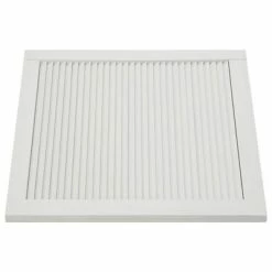 VidaXL Porte à persiennes Bois de pin massif Blanc 39,5x49,4 cm -Accessoires de quincaillerie Soldes image 4 151145