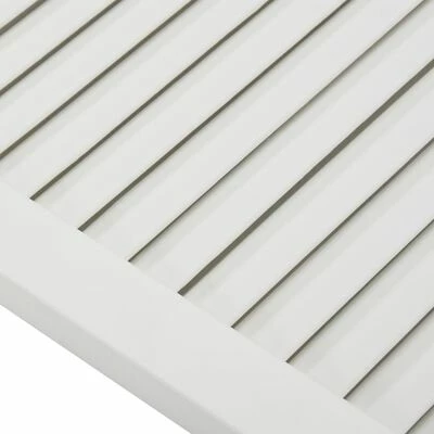 VidaXL Porte à persiennes Bois de pin massif Blanc 61,5x39,4 cm 6 VidaXL Porte à persiennes Bois de pin massif Blanc 61,5x39,4 cm – Image 4