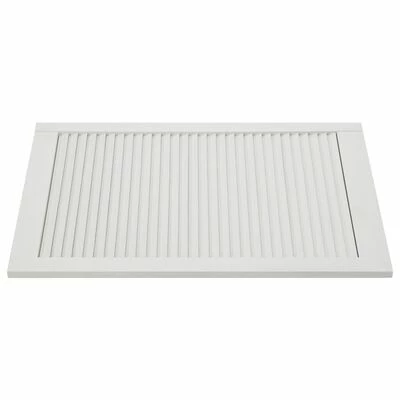 VidaXL Portes à persiennes 4 pcs Bois de pin massif Blanc 69x39,4 cm 6 VidaXL Portes à persiennes 4 pcs Bois de pin massif Blanc 69x39,4 cm – Image 4