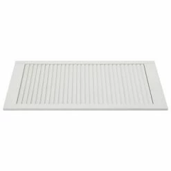 VidaXL Portes à persiennes 2 pcs Bois de pin massif Blanc 99,3x39,4 cm -Accessoires de quincaillerie Soldes image 4 151170